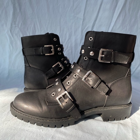 Guess-G by Guess Prez Motorycle Boots-Size 10 - Picture 2 of 2